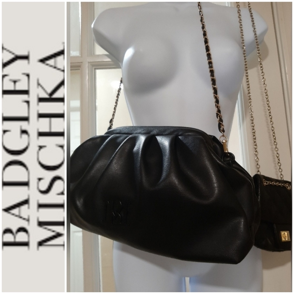 3/$25 Badgley Mischka Bag Bundle classic streetstyle chic black purse bundle